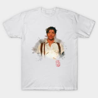 Brendan Fraser Watercolor T-Shirt